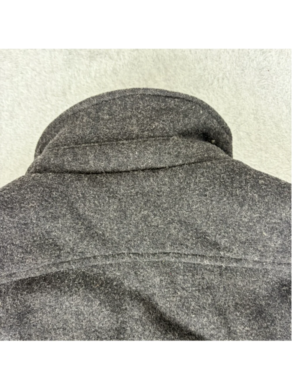 MEMBERS ONLY Wool Bomber Jacket Men’s Size 42 Gray Full Zip Made in Hong Kong